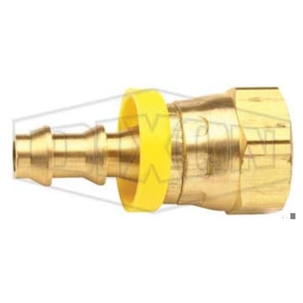 Dixon Ball Seat Hose Barb, 3/4-14 x 1/2 in Nominal, Female NPSM x Hose Barb, Brass, Domestic 2780812C - main
